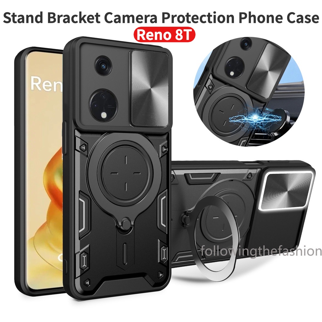 Casing For OPPO Reno 8T 4G Reno8 T 5G Phone Case Armor Car Magnetic ...