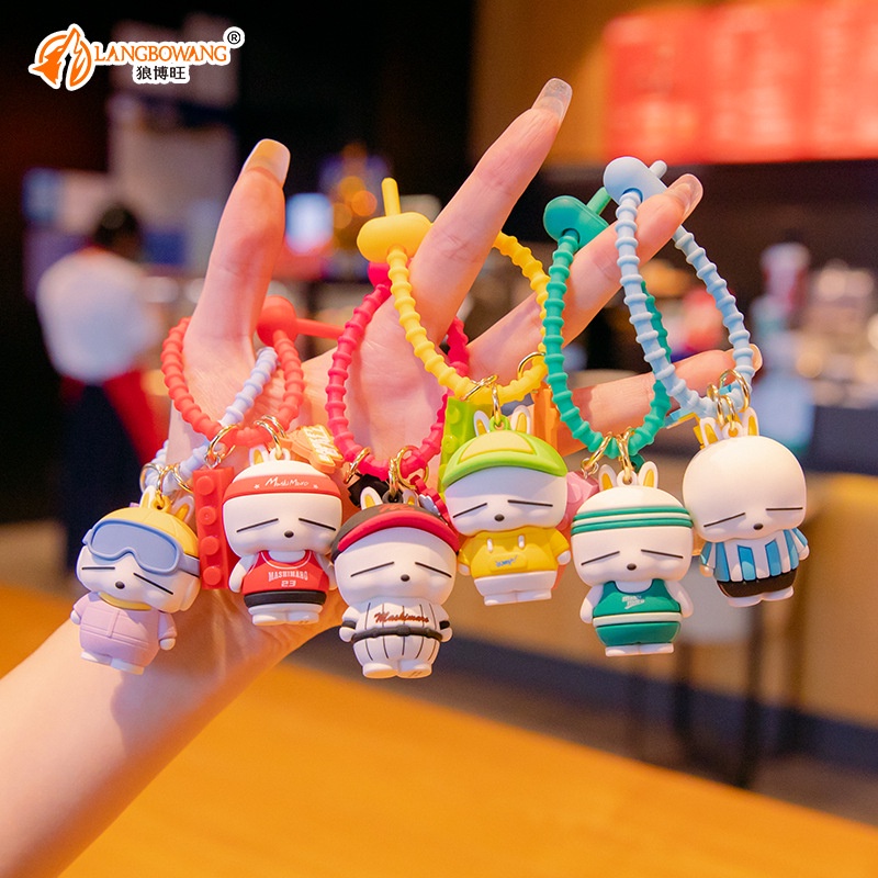 Rogue Rabbit Sports Series Bag Charm Epoxy Doll Key Ring Entertainment ...