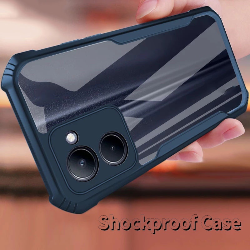 Custodia Antiurto Armor Per Vivo Y35/Y22s/Y22 Con Anello Supporto - TPU + PC Nero - 4