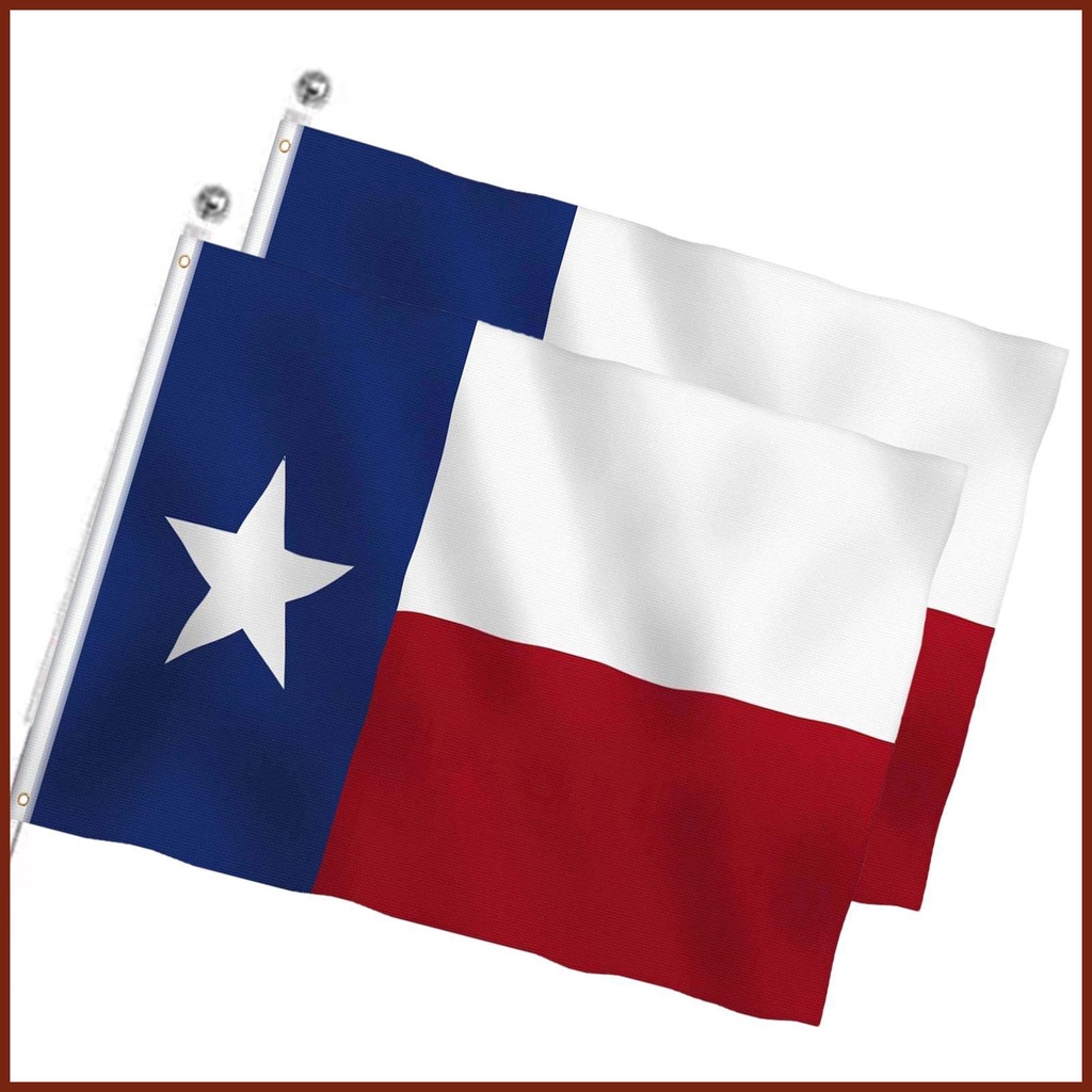Texas Flag Polyester Republic of Texas Flags Banners 3x5 Ft Heavy Duty