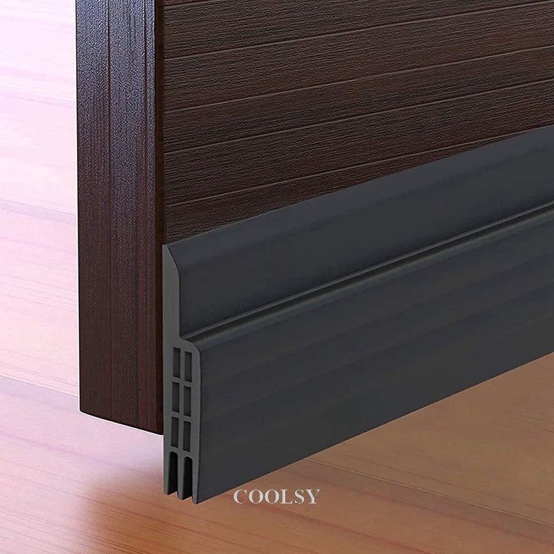 COOLSY Rubber Door Bottom Seal Rubber Door Seal Dust Proof Safe PVC