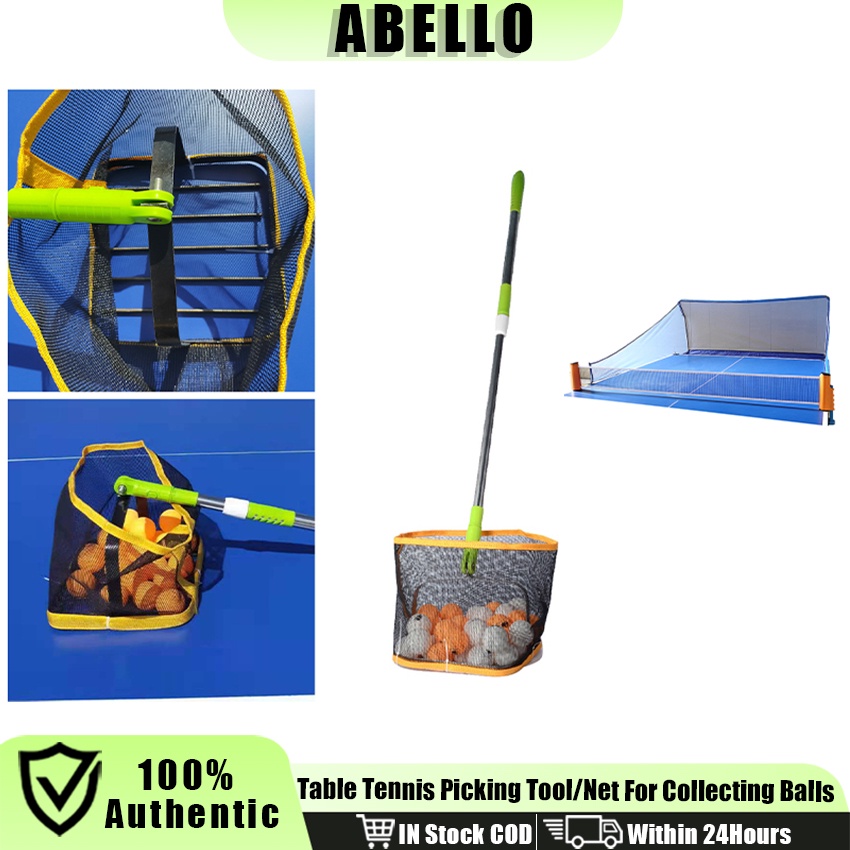 Table Tennis Ball Retriever Net Collector Pingpong Ball Picker Table