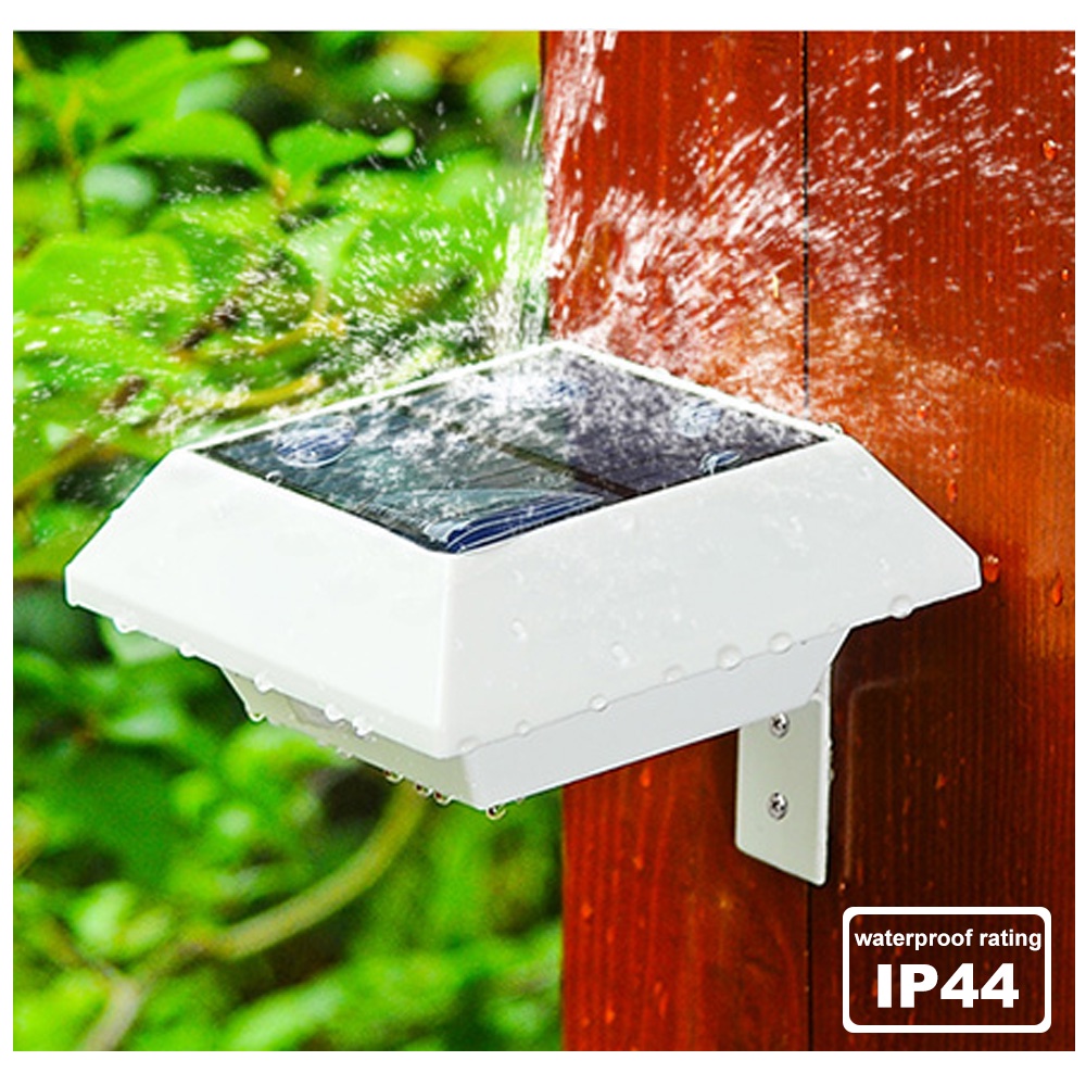 Outdoor Lighting 6 LED Solar Gutter Lights Waterproof LED Solar Powered ...