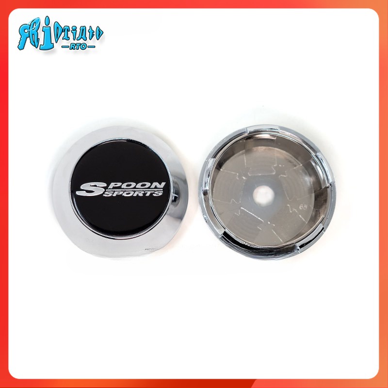 RTO 4PCS/lot 68MM Car Wheel Center Hub Caps for SPOON CE28 Rim TE37 ...