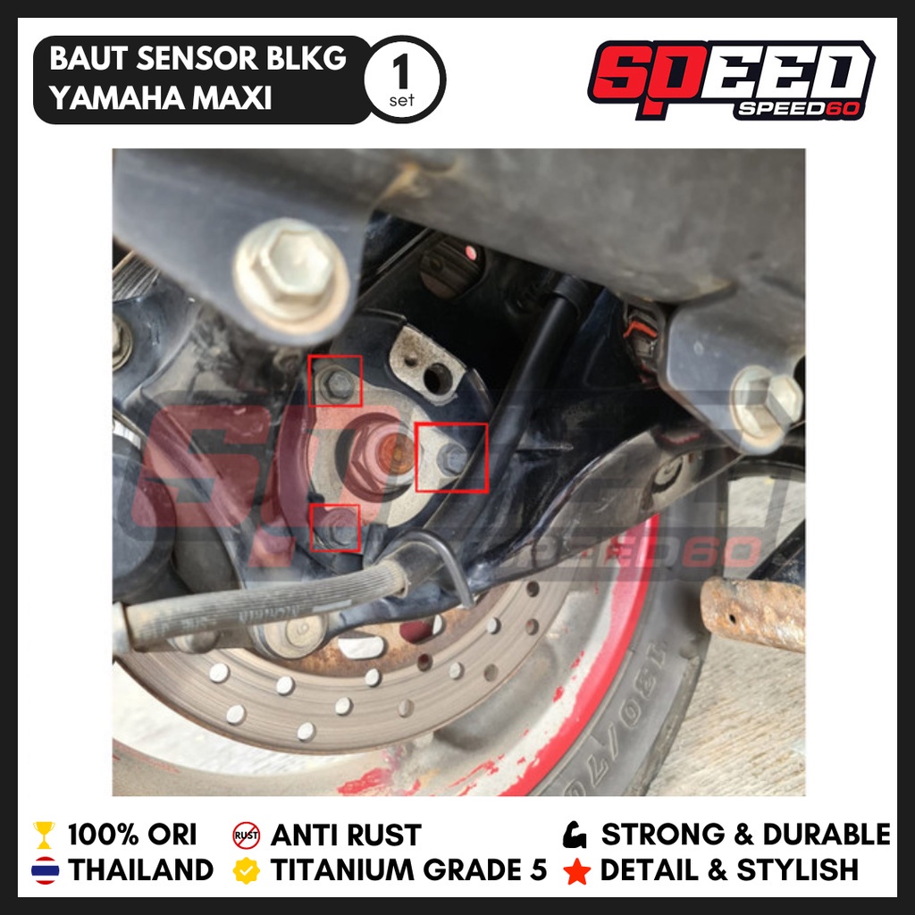 Nmax Rear Sensor Rotor Bolt Thailand Grade 5 Probolt Titanium Bolt King ...