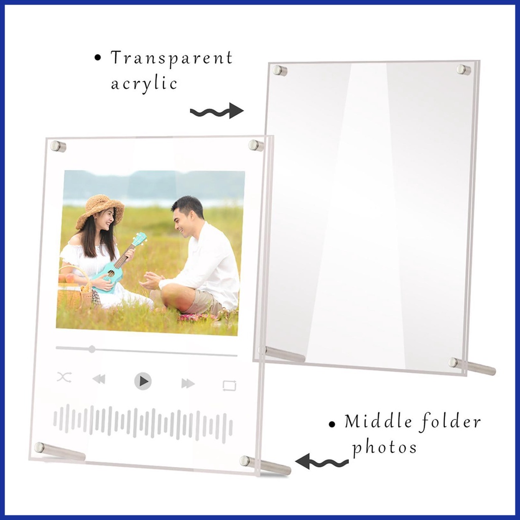 4x6 Picture Frame 4x6 Clear Desktop Photo Display Frame Holder Creative ...