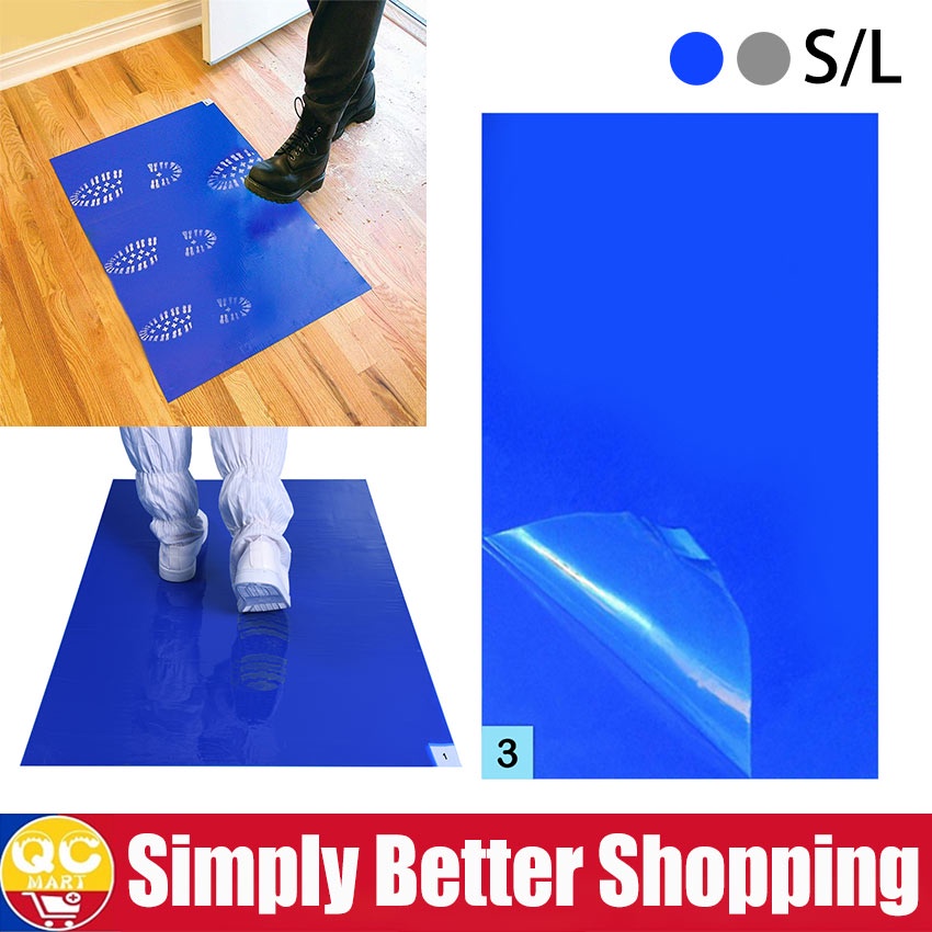 【ship in 24hours】 30 Sheets Removable Floor Dust Cleaning Sticky Anti ...
