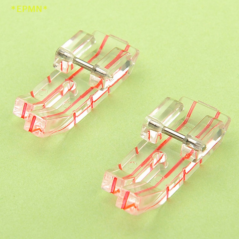EPMN> Plastic Clear Parallel Stitch tool Foot Presser Border Guide Foot