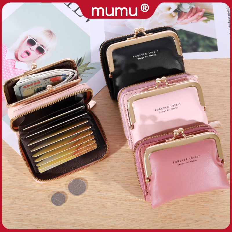 Mumu 1076 Korean Cute Coin Purse Detachable Wallet Ladies Card Holder