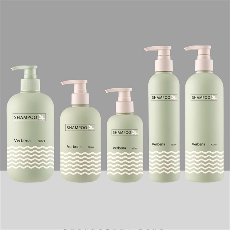 200ml/300ml/500ml Avocado Green Empty Plastic Pump Lotion Shampoo ...