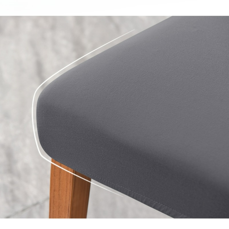 1 Piece Bar Stool Cover Stretch Solid Color Waterproof Chair Cover