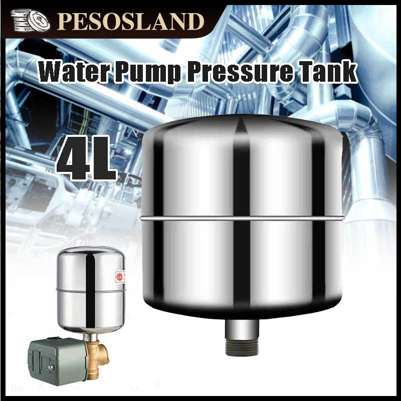 4L Stainless Steel Automatic Pressure Tank Water Pump Tank Shopee