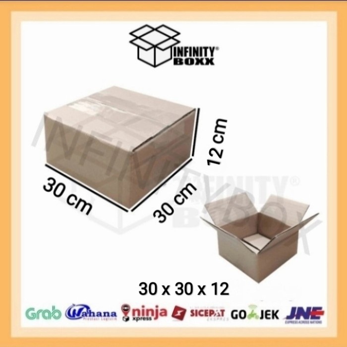 Cardboard box packaging packing 30x30x12 cm Plain SHEET | Shopee ...