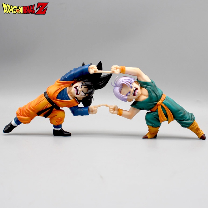 11cm Dragon Ball Anime Figure Son Goten And Torankusu Set Action Figurine Pvc Model Dolls 6677