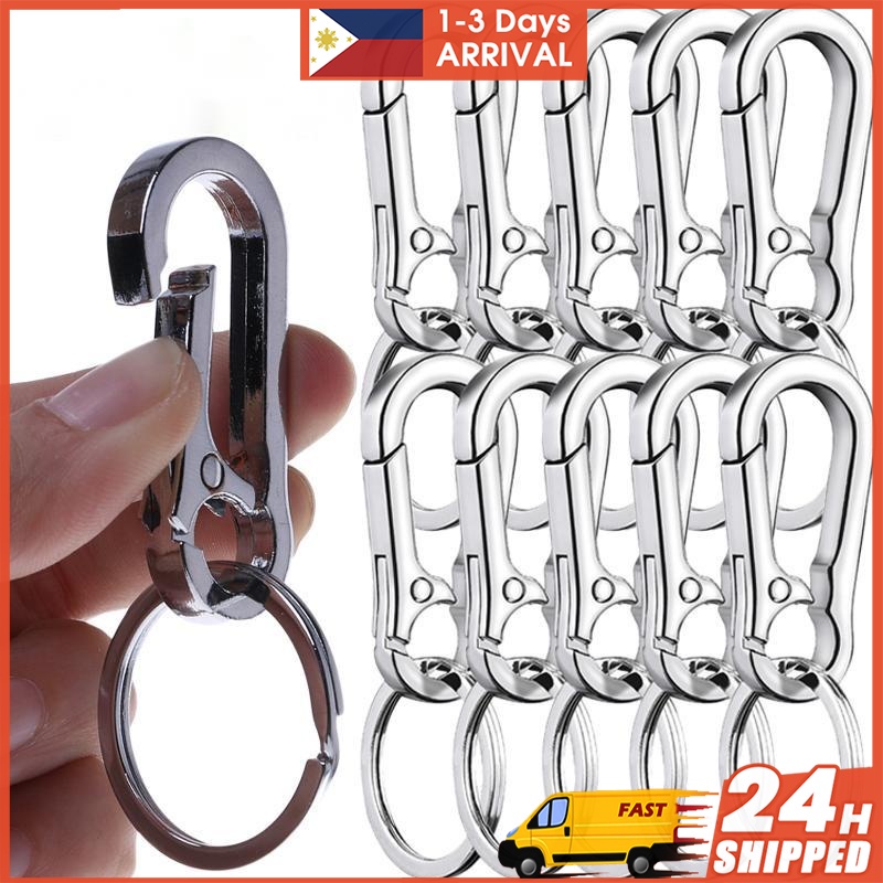 Keychains Climbing Hook Stainless Steel Car Strong Carabiner Shape