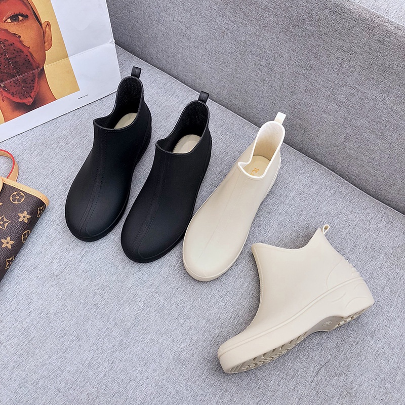 Tiktok Influencer Japanese Rain Boots Women Short Tube Influencer Women
