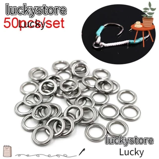 200pcs Heavy Duty Stainless Steel Fishing Split Rings - High Strength  Double Flat Wire Snap Ring for Lure Connector
