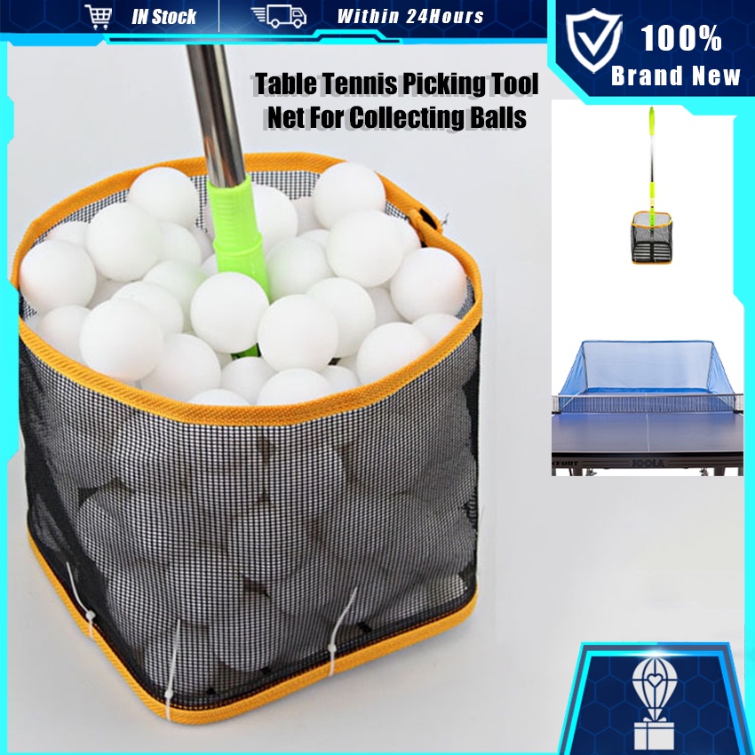 Telescopic Roddesktop Table Tennis Collector Easy Pick Up Ping Pong Ball Recycle Catch Storage 