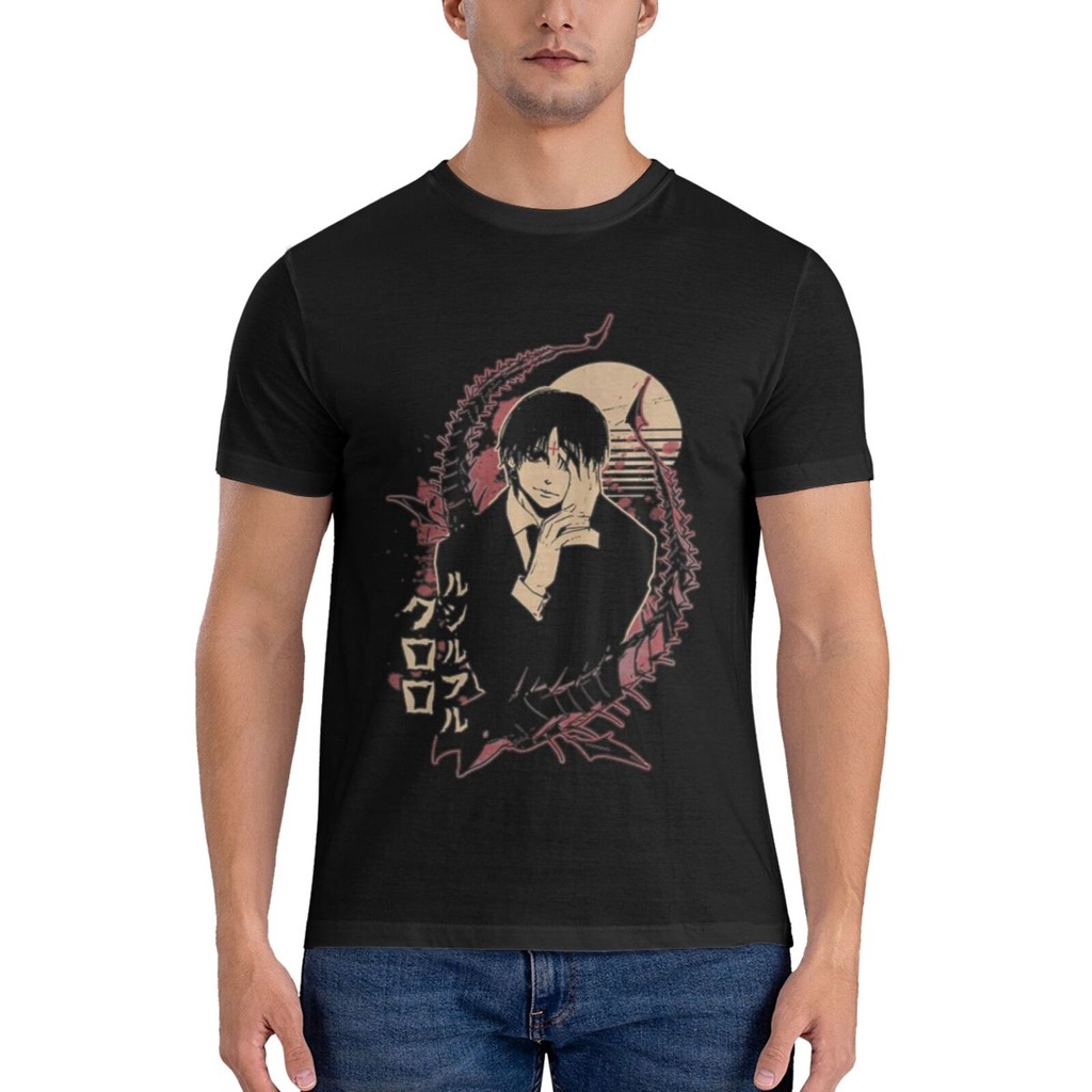 T-Shirt Manga Hunter X Hunter Chrollo Lucilfer Floqué Adulte Homme Femme Courtes Manches