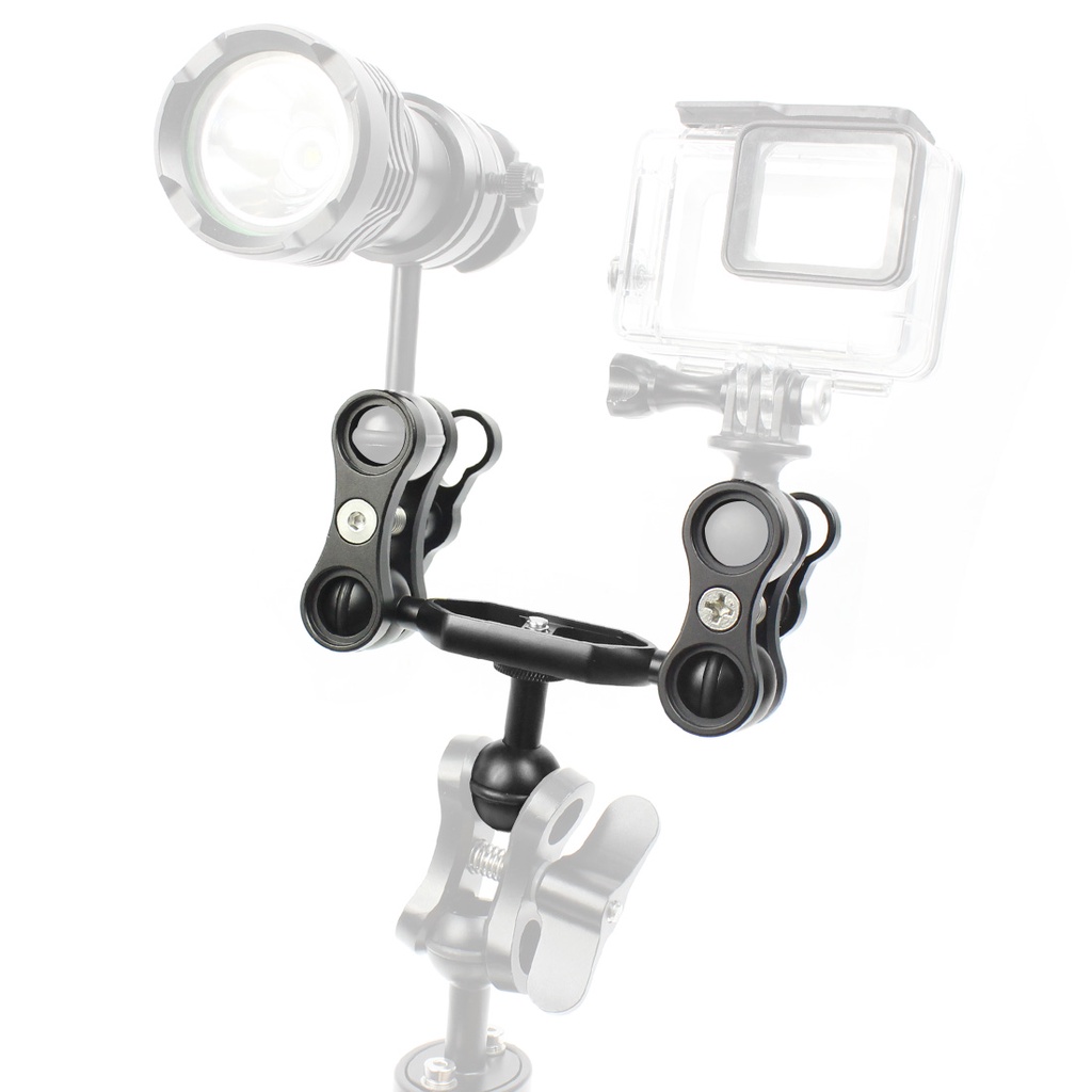 FEICHAO For GoPro 13 12 11 Action Camera Diving Dual Ball Joint Arm ...