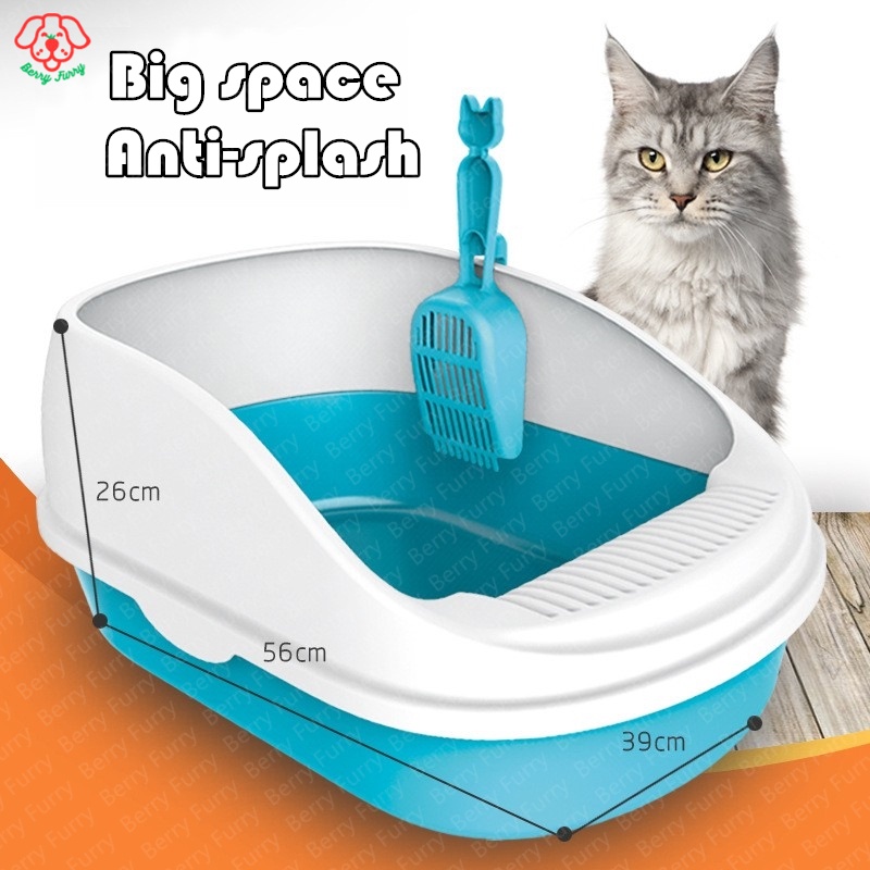 Pet cat litter box with shovel Large cat litter boxes Big Space Semi