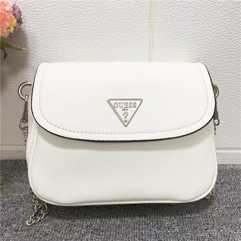 GUES'S covered multilayer Messenger bag solid color women's bag