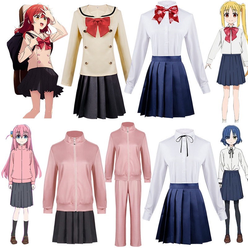 Bocchi the Rock! Cosplay Costume Hitori Gotoh JK Uniform Ryo Yamada ...