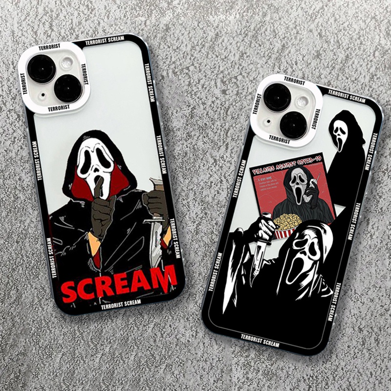 Ghostface Horror Scream Art Phone Case For Xiaomi Redmi 13 14C 12 12C