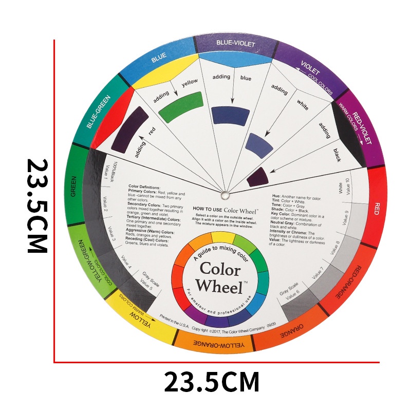 New Professional Paper Card Design Color Mixing Wheel Ink Chart ...