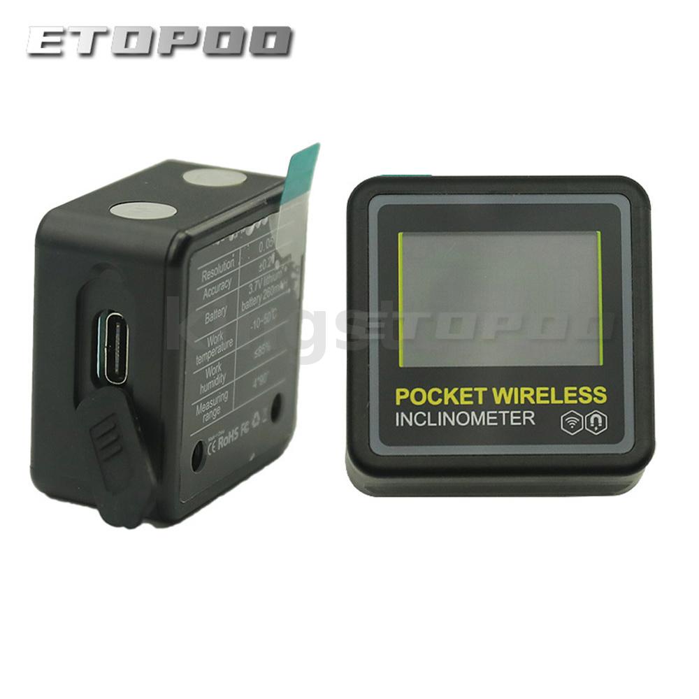 ETOPOO Mini Pocket Inclinometer with Bluetooth Digital Display Angle ...