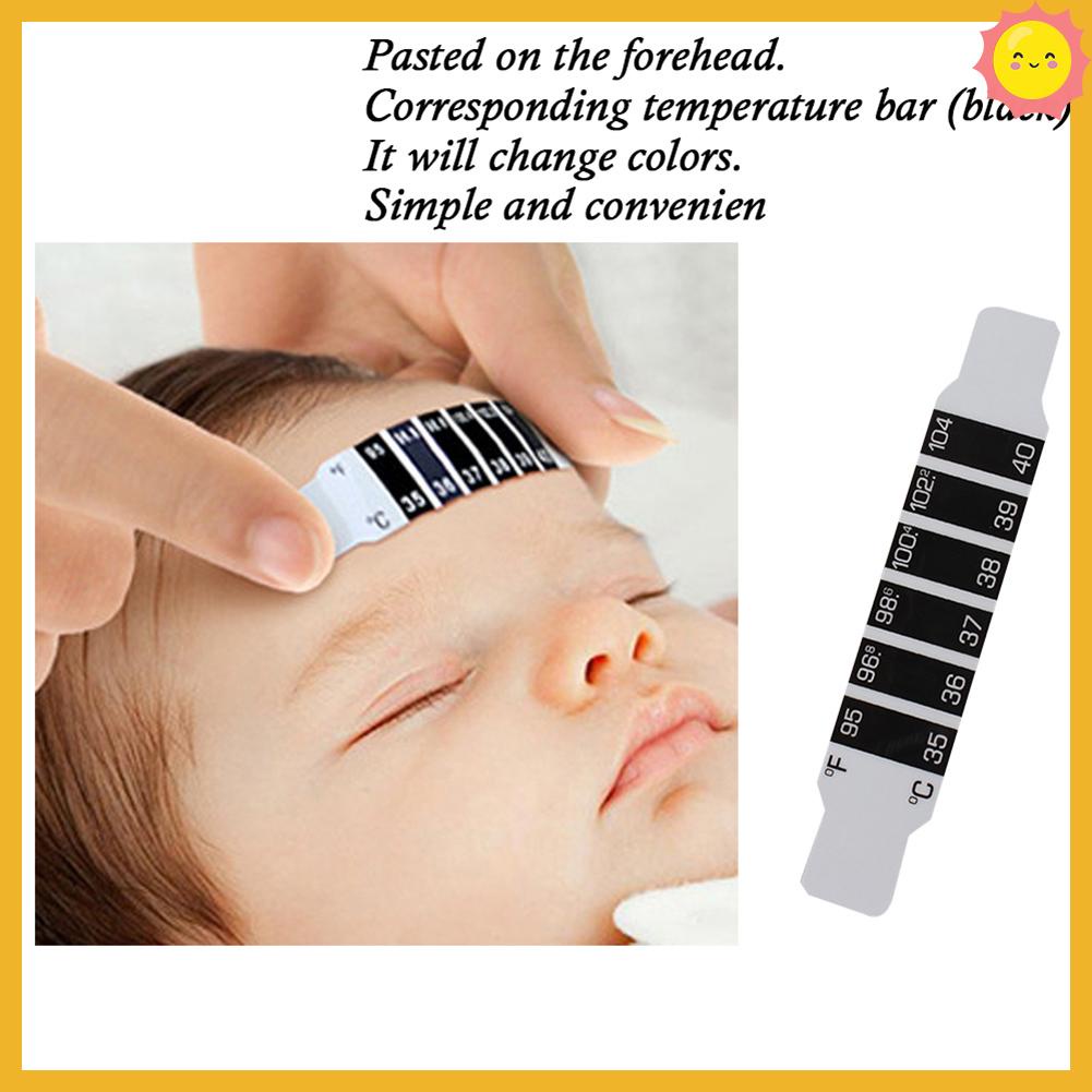 Baby Forehead Head Strip Safe Test Thermometer Temperature