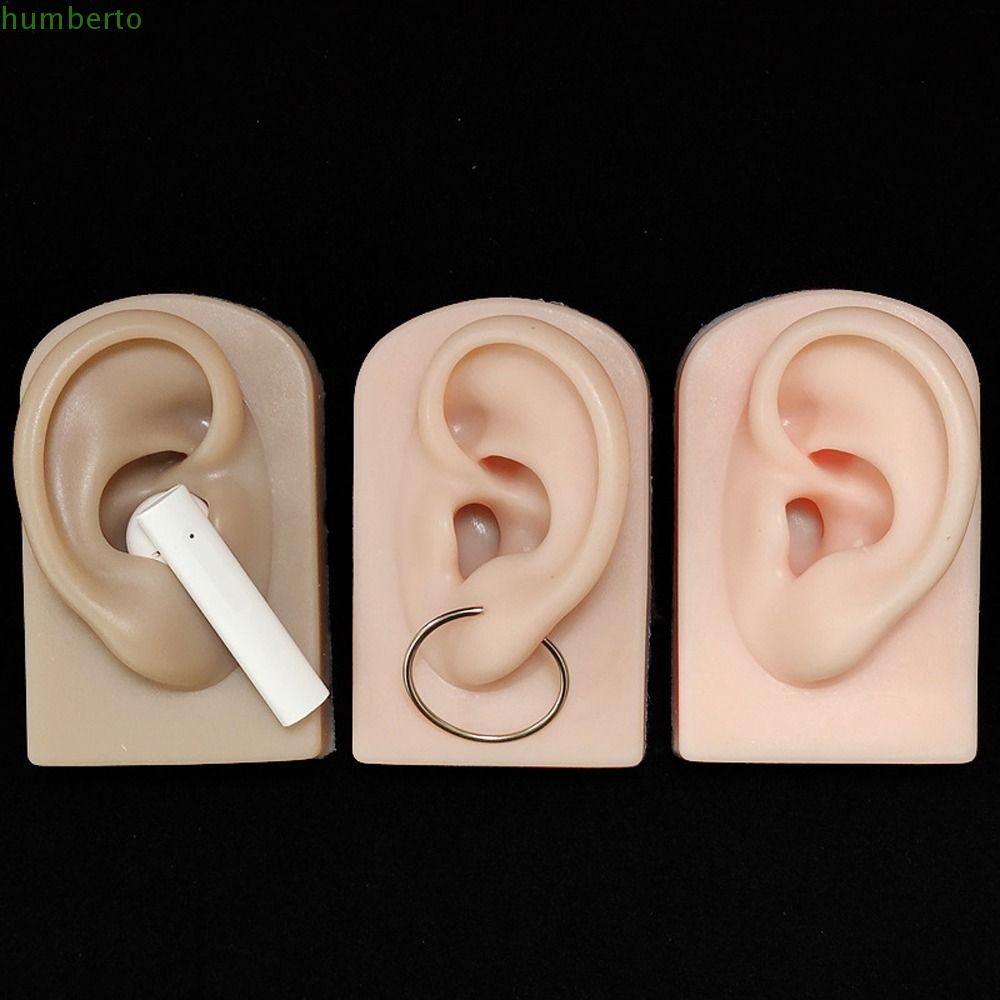 HUMBERTO Silicone Ear Model Realistic 1:1 restore Soft Human Display ...