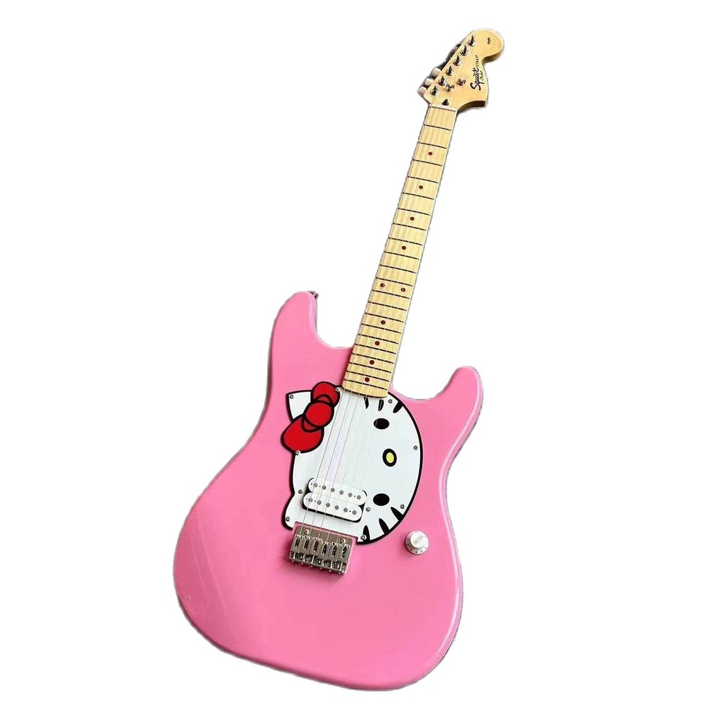 Fender Squier Startocaster Electric Guitar Pink Hello Kitty Finish