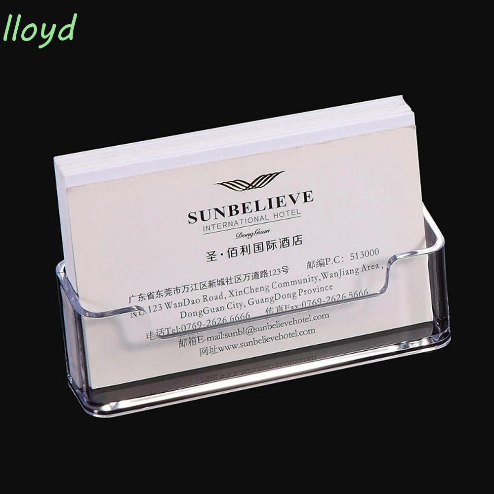 LLOYD1 Office Supplies Card Display Stand Acrylic Desktop Storage Box