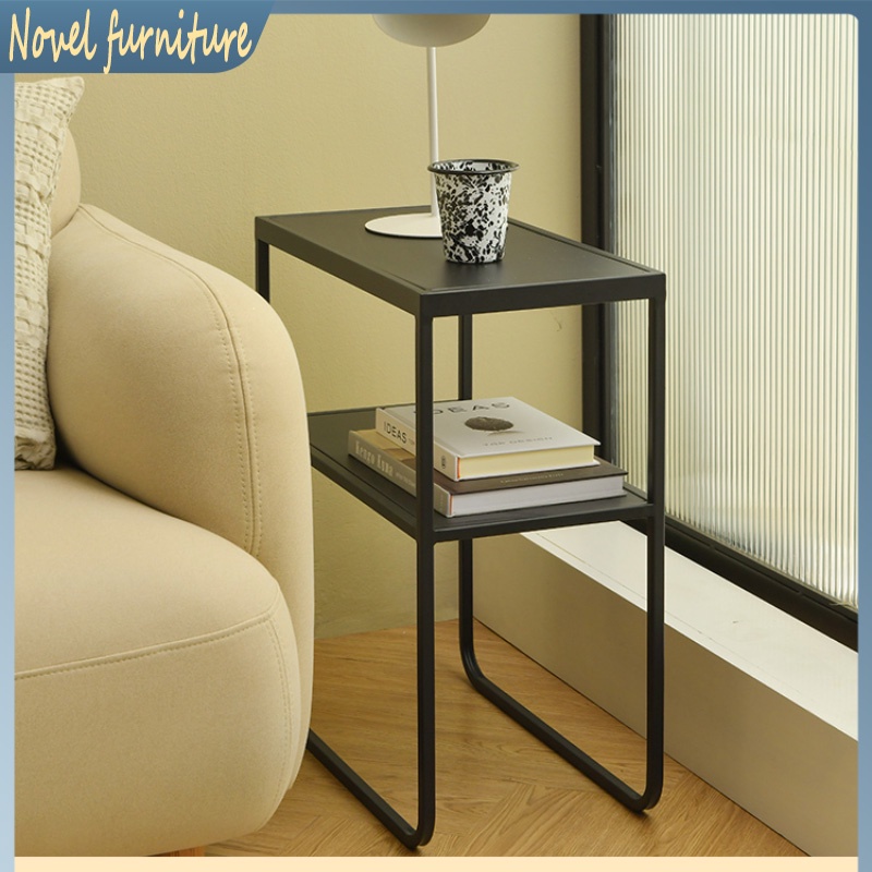 Sofa Side Cabinet Metal Coffee Table Side Table Movable Table Storage ...