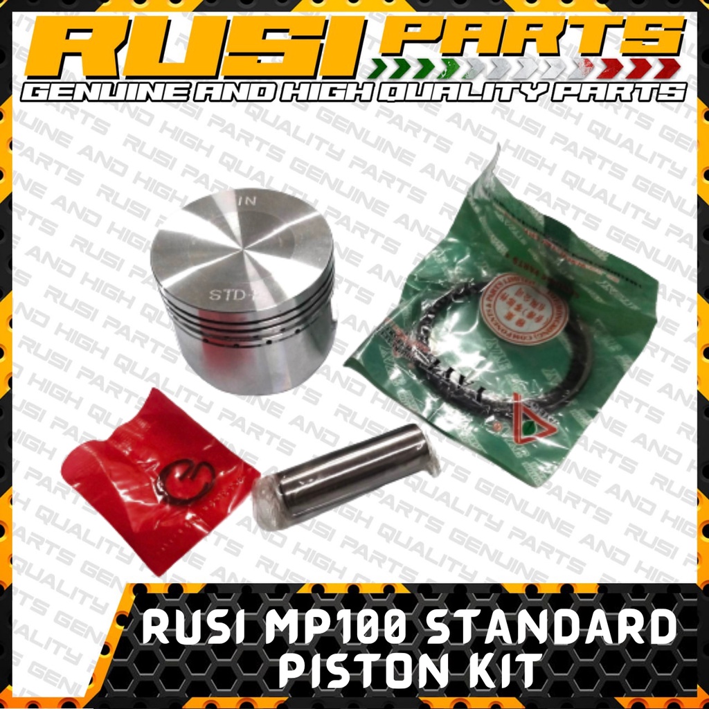RUSI MP100 Standard/MP100+25/MP100+50 Piston Kit/rusi 125 parts and ...