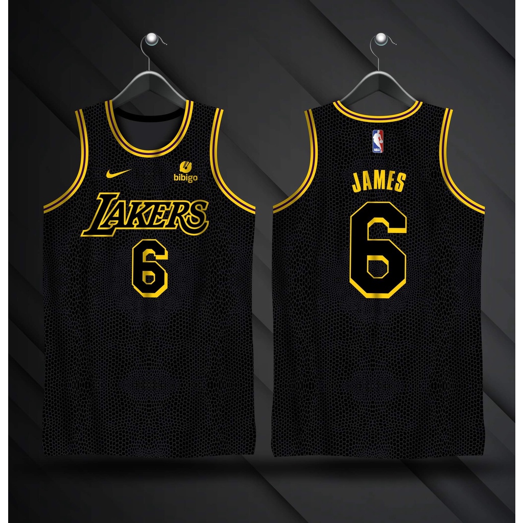 Basketball Jersey Plain for Men Oversized Los Angeles LAKERS X BIBIGO ...