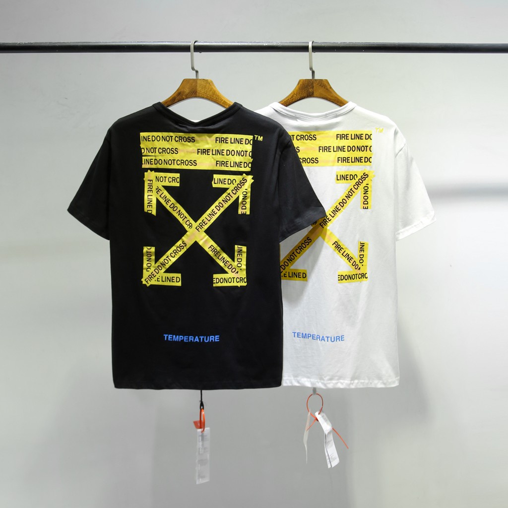 Off white shop cross line tee