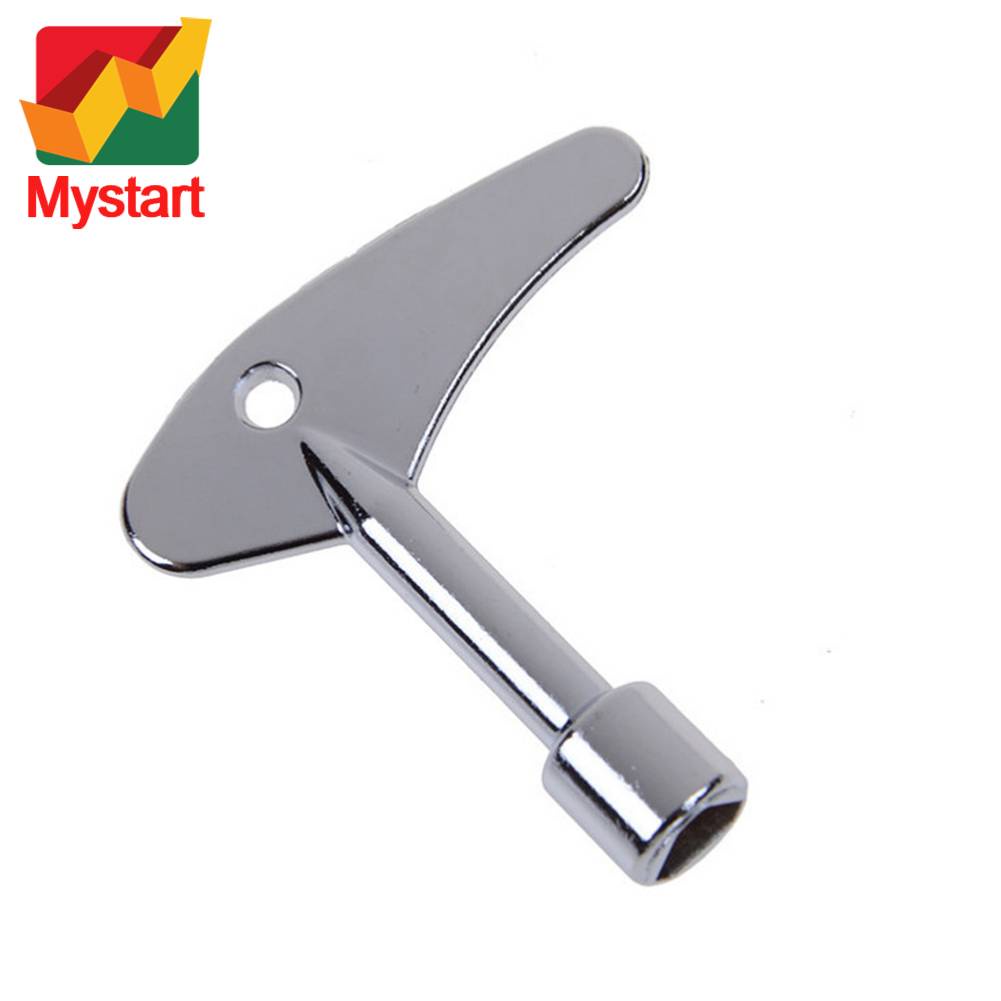 2-Pack Electrical Cabinet Key – 8mm Triangle Utility Wrench, Zinc Alloy, Chrome Plated, For Drawers, Security Boxes & Elevator Locks