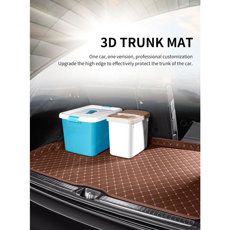 WearingResistant PU Leather Car Trunk Mat For Ford Escape 2020 Custom