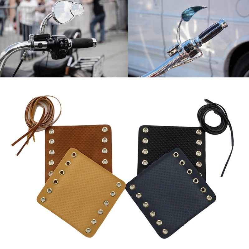 EDB* Motorcycles Handlebar Wraps PU Leathers Handlebar Hand Grip Covers