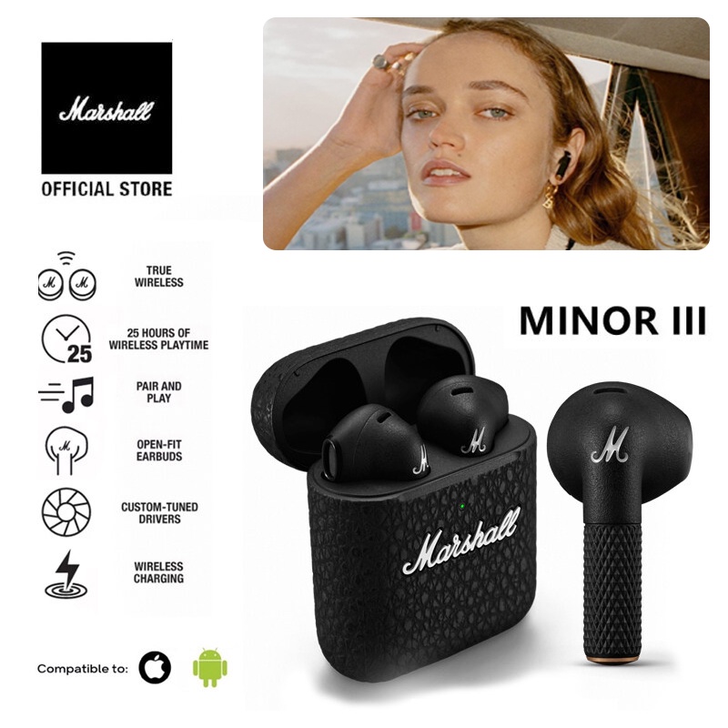 Marshall Minor III TWS True Wireless Bluetooth Earbuds | Shopee Philippines