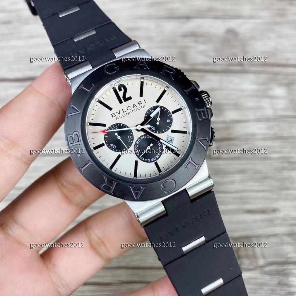 ALUMINUM chronograph watch Swiss imported chronograph running seconds ...
