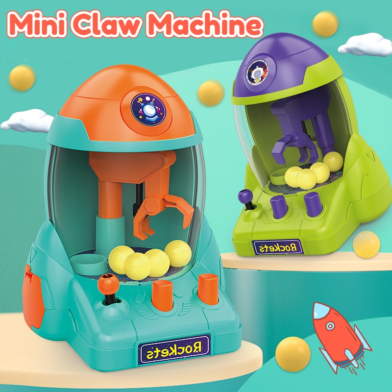 Kids Mini Claw Machine Balls Catcher Children Crane Clip Electronic