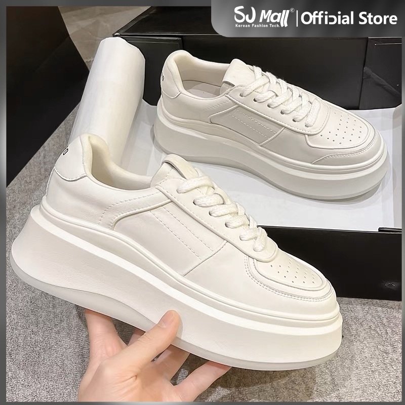 Korean Fashion High Cut Ald Rubber White Shoes For Women | Shopee ...