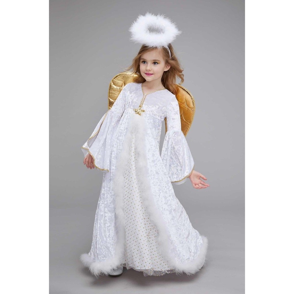 slim fit dress slacks Golden Angel Costume for Girls main image 0