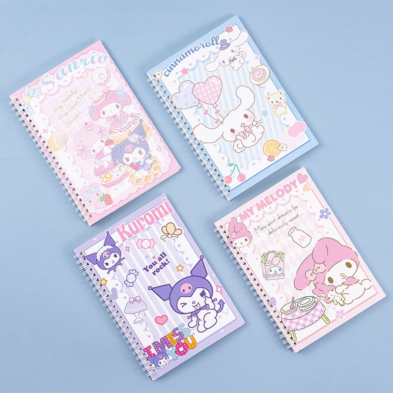 Anime Kawaii Sanrio Kuromi Notebook Cinnamoroll My Melody Girl Student ...