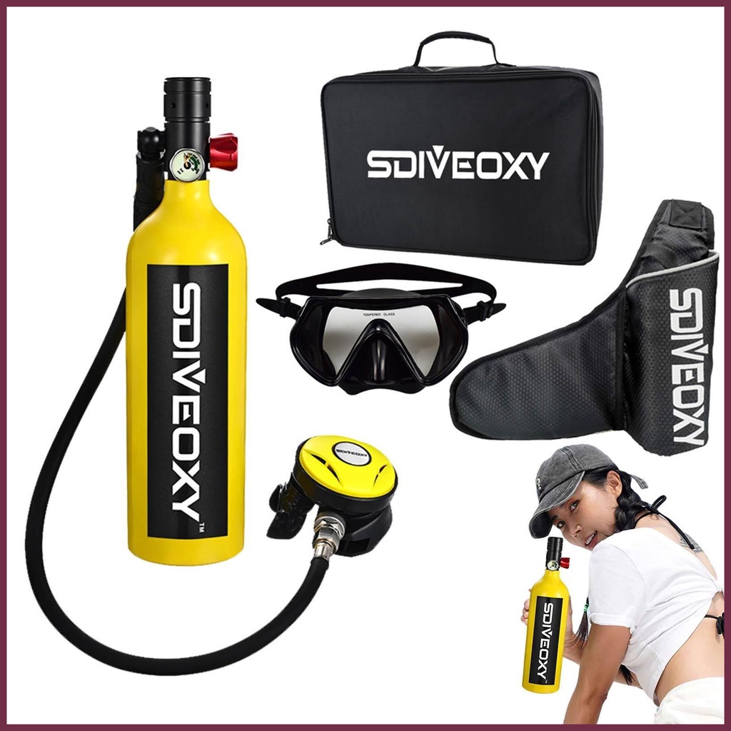 Scuba Cylinder For Divers Diving Equipment 1L Scuba Tank Oxygen