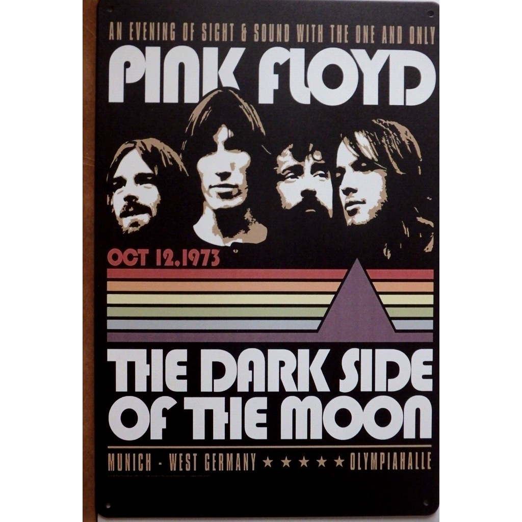 PINK FLOYD METAL Tin Sign 20 X 30 CM Vintage Retro Shed Garage Bar MAN ...