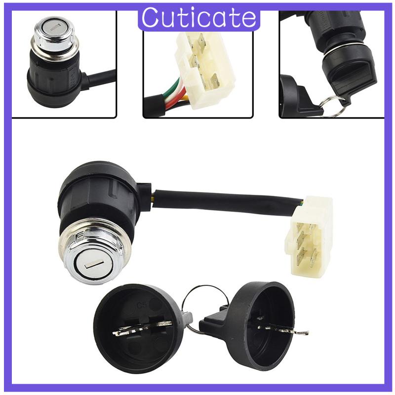 [CUTICATE] Ignition Key Switch 5 Pin for 50-250cc Motorcycle ATV ...